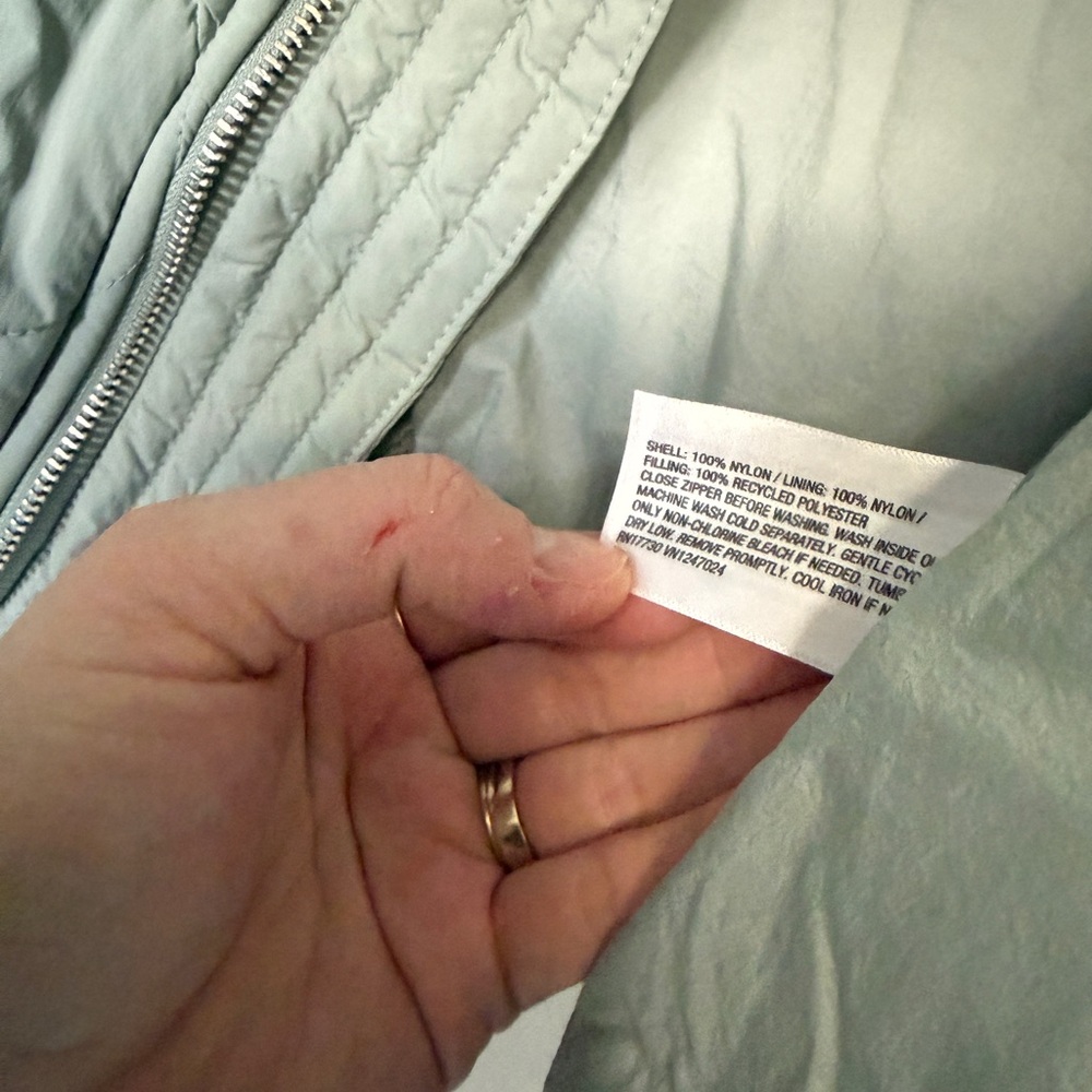 Target Women's Quilted Hooded Jacket - All In Motion™ Sage Green M - Picture 7 of 7